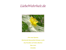 Tablet Screenshot of liebewahrheit.de